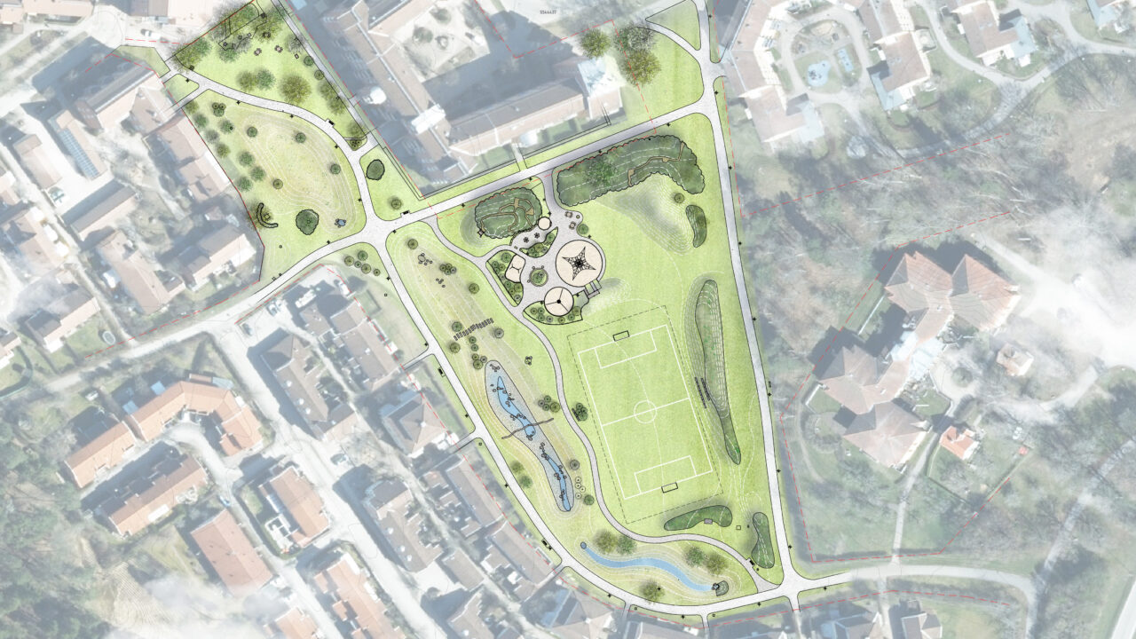 Urbio har ritat Tunvallaparken, parkupprustning med klimatanpassning i Linköping